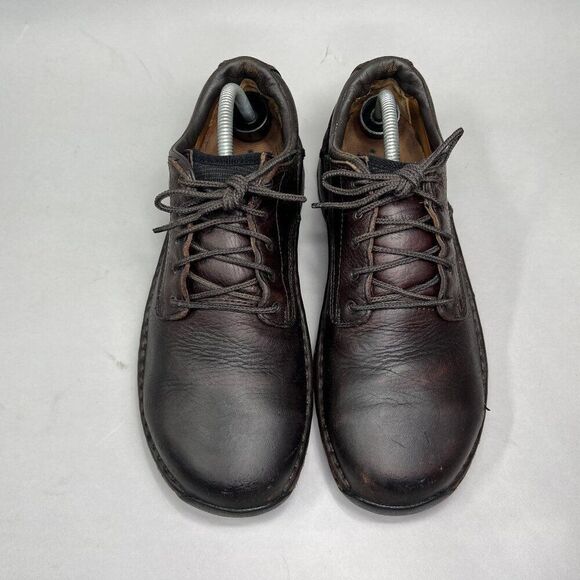 Red Wing Men's Size 9 Brown Leather Steel Toe Lace Up Work Shoes - Picture 3 of 12